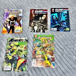 Comic book‎ lot of 5 Marvel  GI JOEAQUAMAN